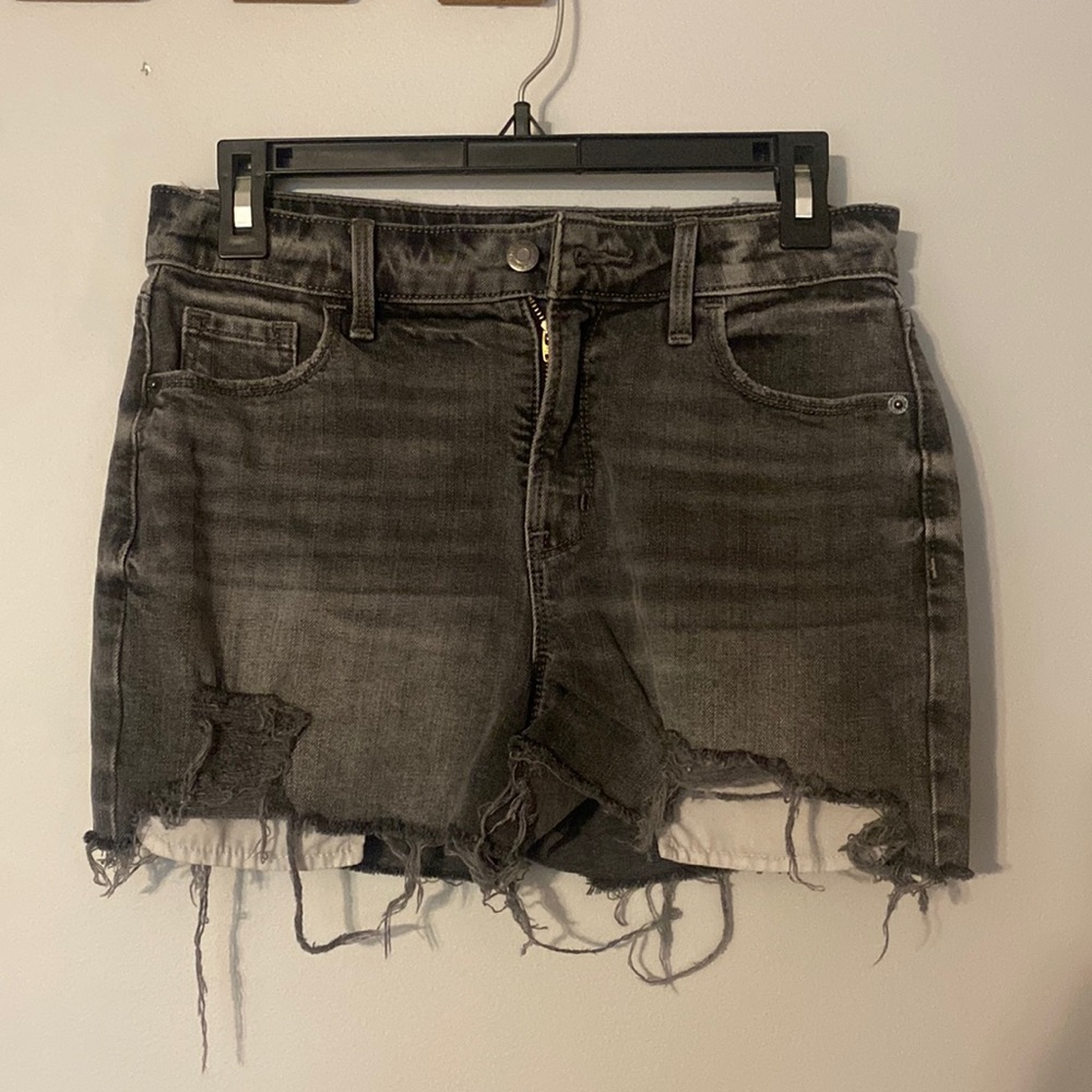 Old Navy High Rise Black Denim Shorts